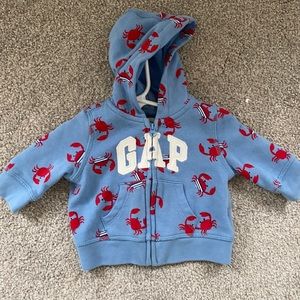 Brand New Baby Gap Crab Hoodie